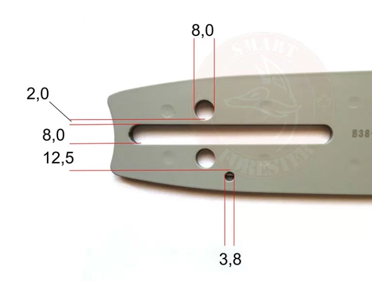 Montaż prowadnicy Końcówka husqvarna mały montaż 095